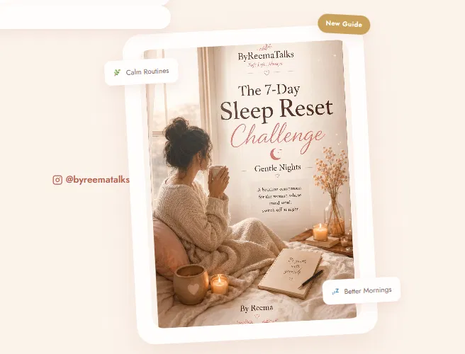 The 7-Day Sleep Reset Challenge - Gentle Nights guide cover
